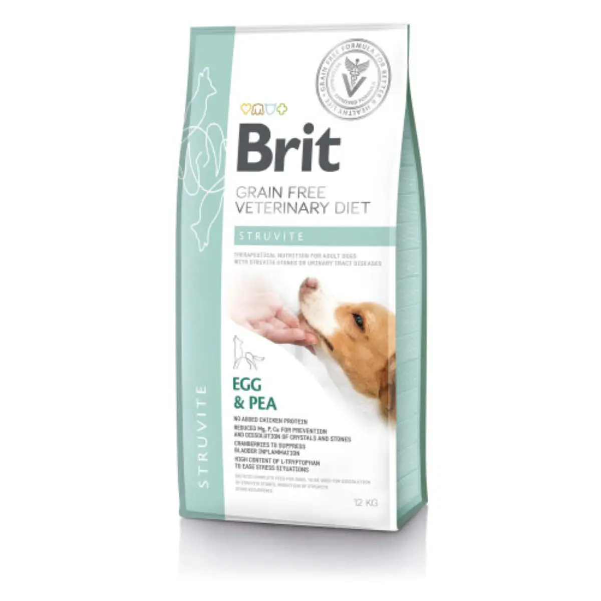 BRIT VD Struvite, XS-XL, Ou, dieta veterinara, hrana uscata fara cereale caini, sistem urinar, 2kg