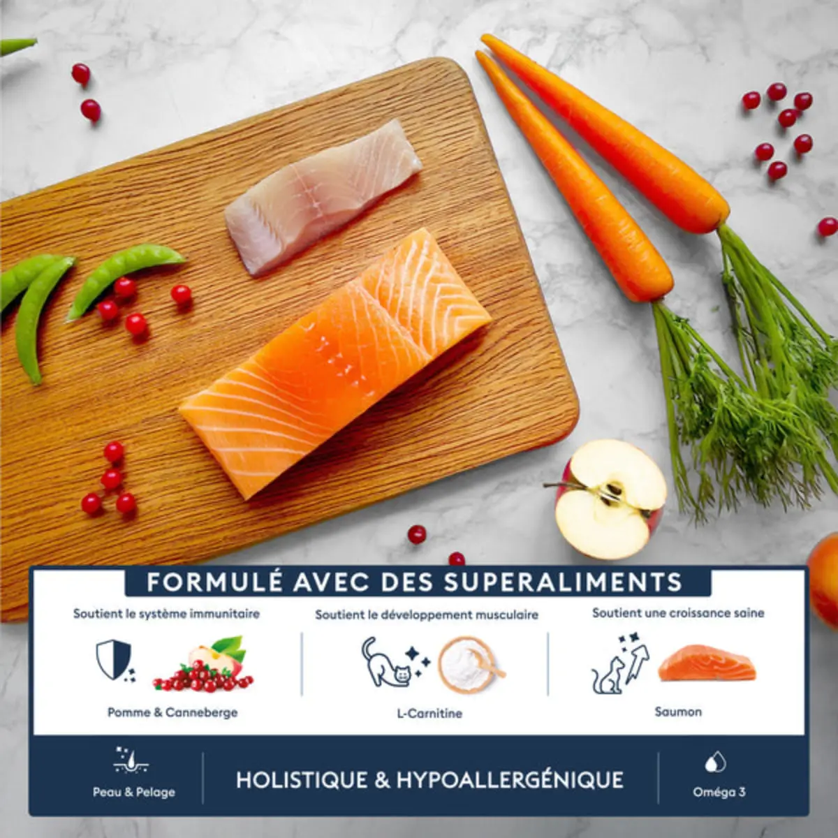 MARLY&DAN Kitten , Somon, hrana uscata fara cereale pisici junior, 400g - Image 5