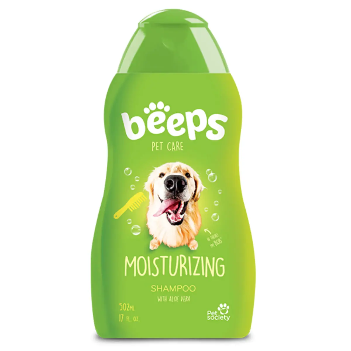 BEEPS Moisturizing, sampon caini si pisici, hidratant, Mar Verde, flacon, 502ml