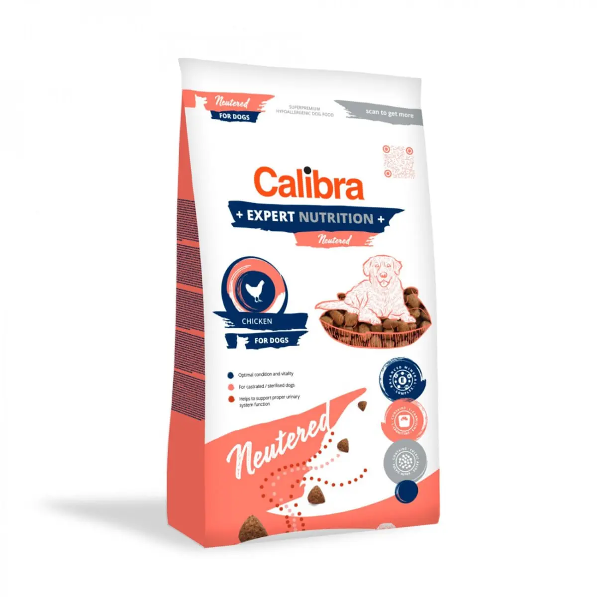 CALIBRA Expert Nutrition Neutered, XS-XL, Pui, hrana uscata caini sterilizati, 2kg