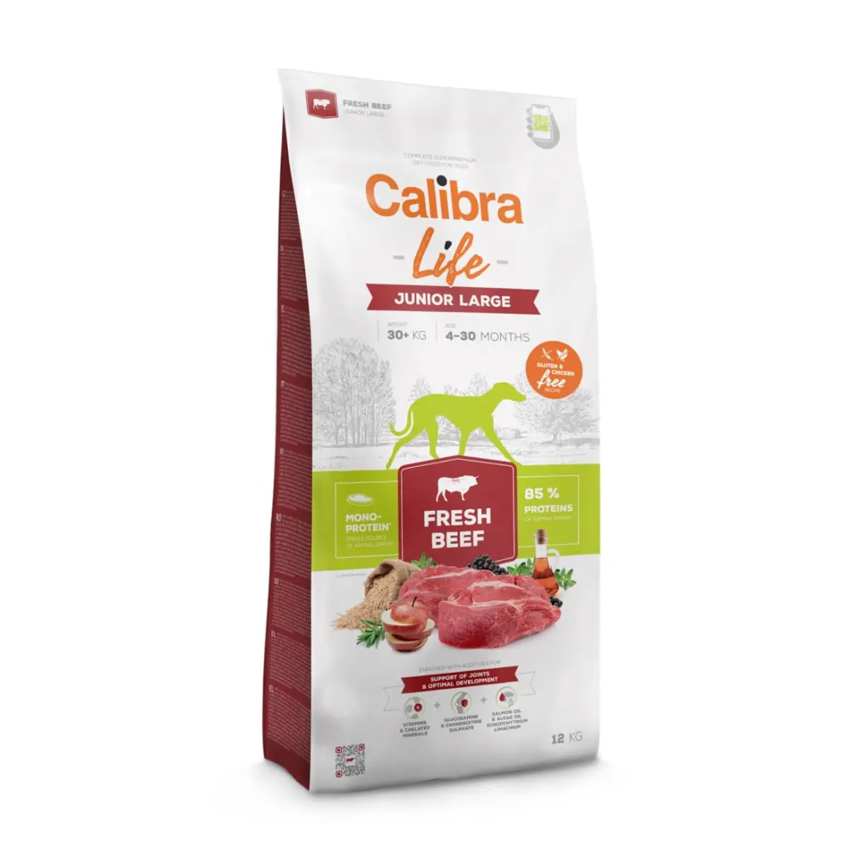 CALIBRA Life Junior Large, L-XL, Vita, hrana uscata monoproteica caini junior, 12kg