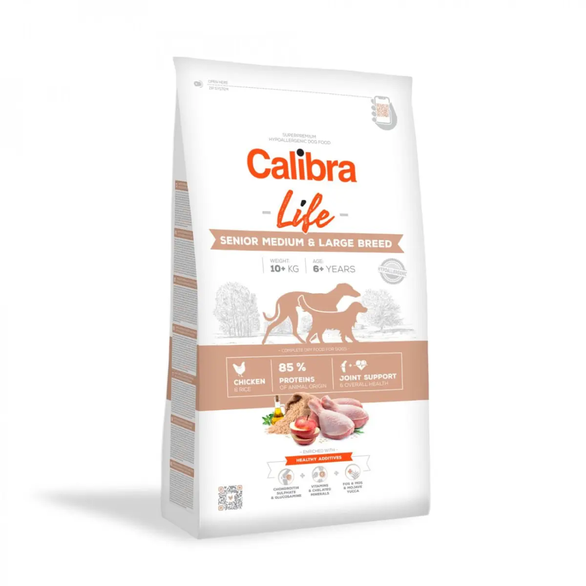 CALIBRA Life Senior Medium & Large, M-XL, Pui, hrana uscata continut redus cereale caini senior, 12kg - Image 2