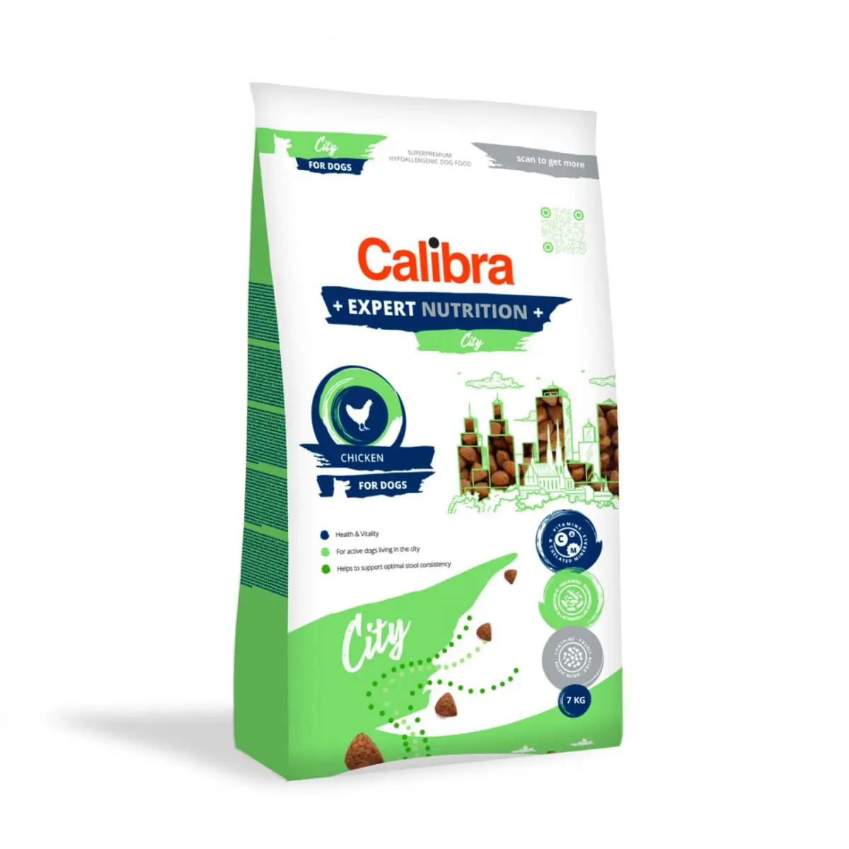 CALIBRA Expert Nutrition City, XS-XL, Pui, hrana uscata caini, activitate intensa, 7kg - Image 2