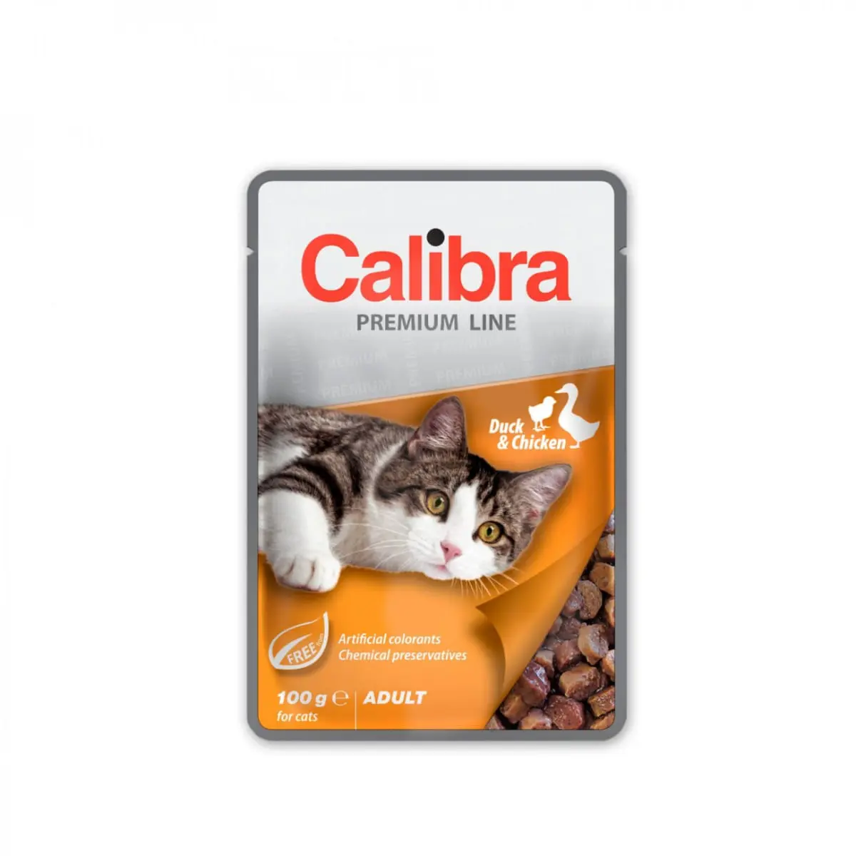 CALIBRA Premium Line, Rata si Pui, plic hrana umeda pisici, (in suc propriu), bax, 100g x 24buc - Image 2