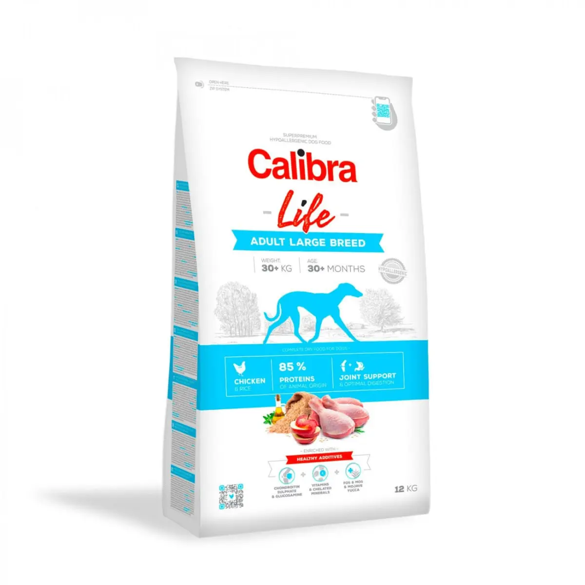 CALIBRA Life Adult Large Breed, L-XL, Pui, hrana uscata caini, 2.5kg