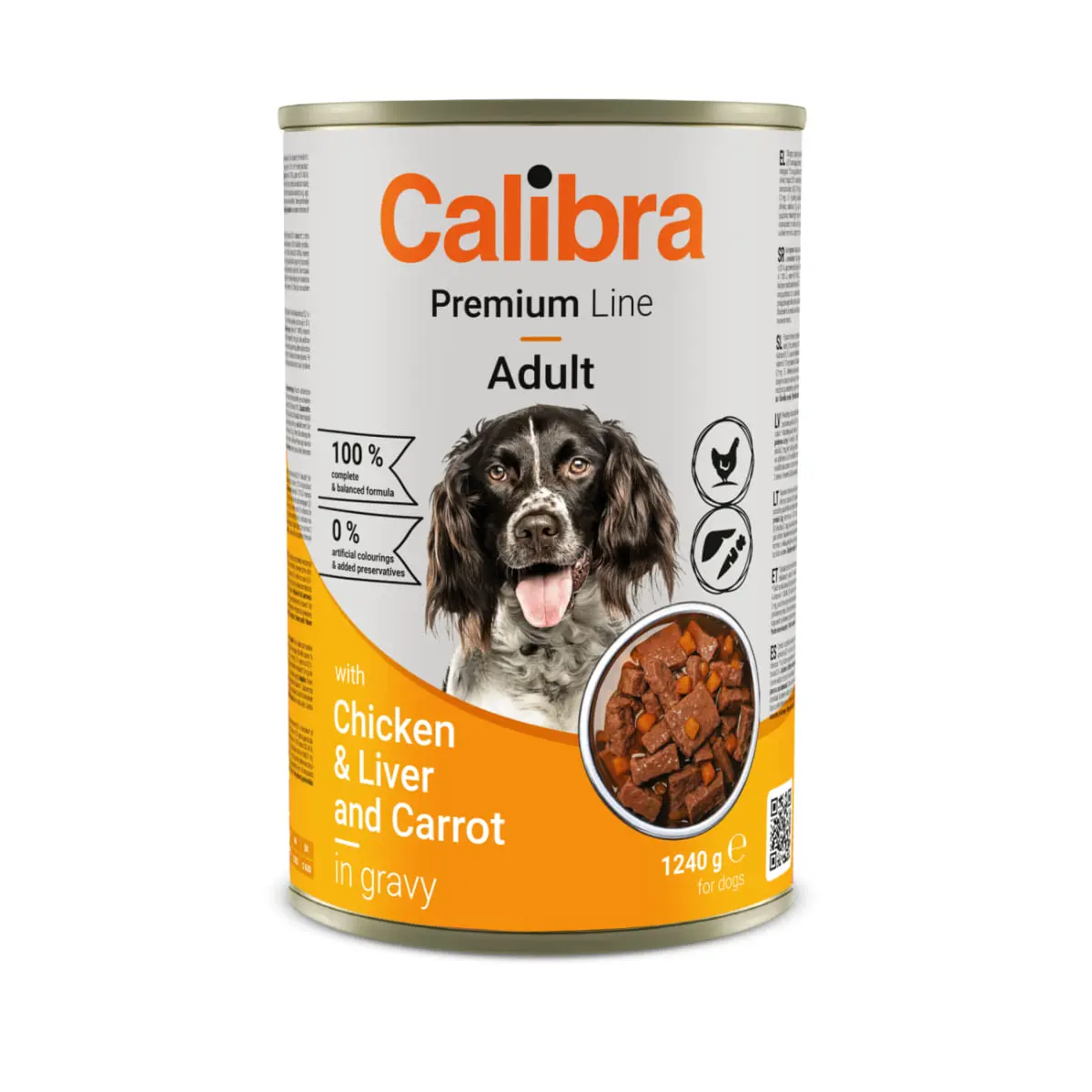 CALIBRA Premium Line, XS-XL, Pui si Ficat, conserva hrana umeda caini, (in sos), 1240g