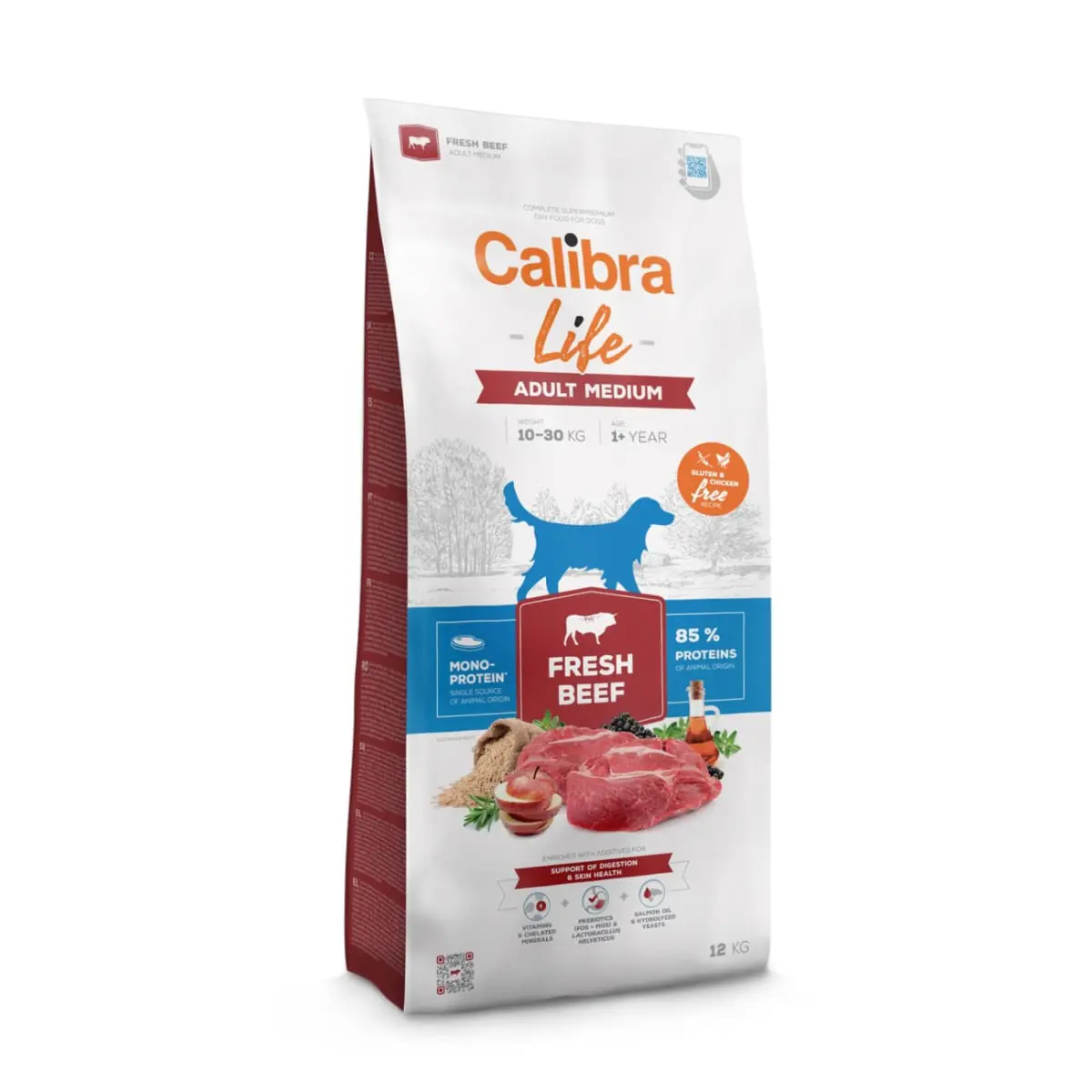 CALIBRA Life Adult Medium Fresh Beef, M, Vita, hrana uscata monoproteica caini, 2.5kg - Image 2