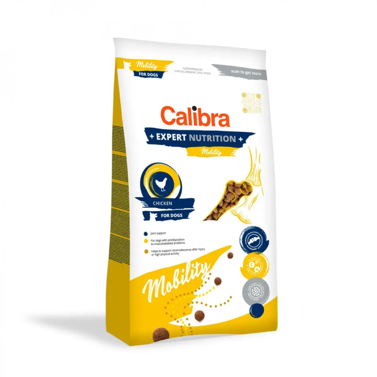 CALIBRA Expert Nutrition Mobility, XS-XL, Pui, hrana uscata caini, sistem articular, 12kg