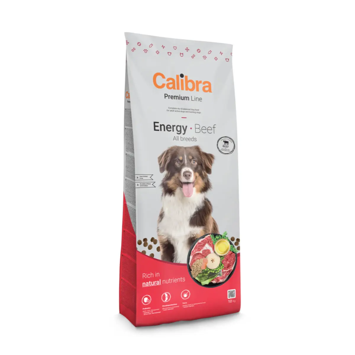 CALIBRA Premium Line Energy, XS-XL, Vita, hrana uscata caini, activitate intensa, 12kg