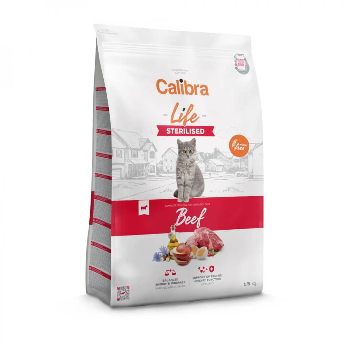 CALIBRA Life Sterilised, Vita, hrana uscata pisici sterilizate, 1,5kg - Image 2