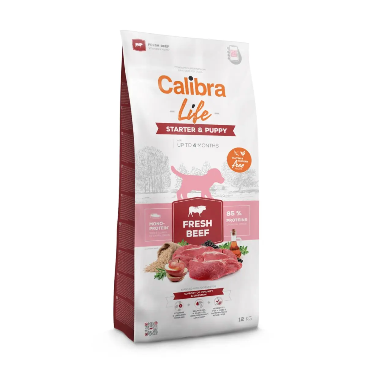 CALIBRA Life Starter & Puppy, XS-XL, Vita, hrana uscata monoproteica caini junior, 12kg
