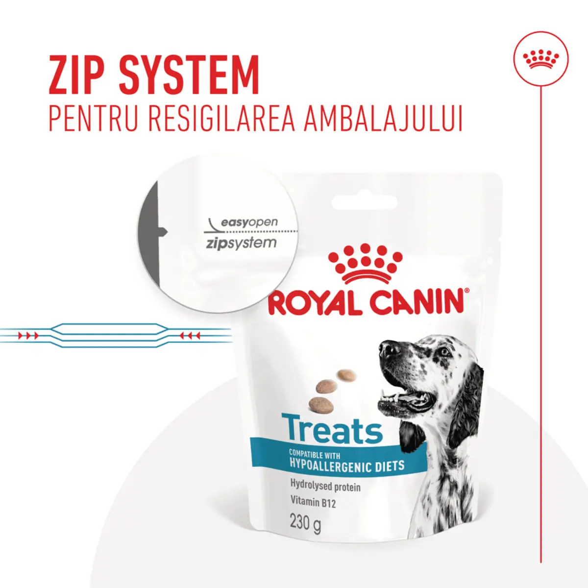 ROYAL CANIN VETERINARY DIET Hypoallergenic Treats, punguta recompense functionale caini, alergii, 230g - Image 7