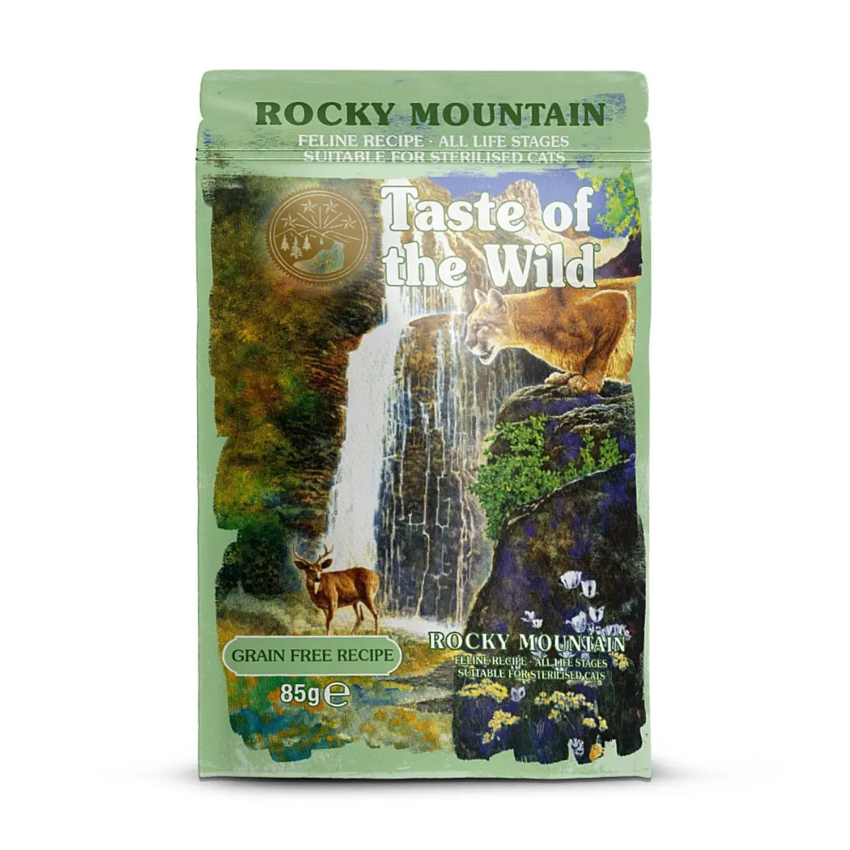 TASTE OF THE WILD Rocky Mountain, Pui, plic hrana umeda fara cereale pisici, (in sos), 85g