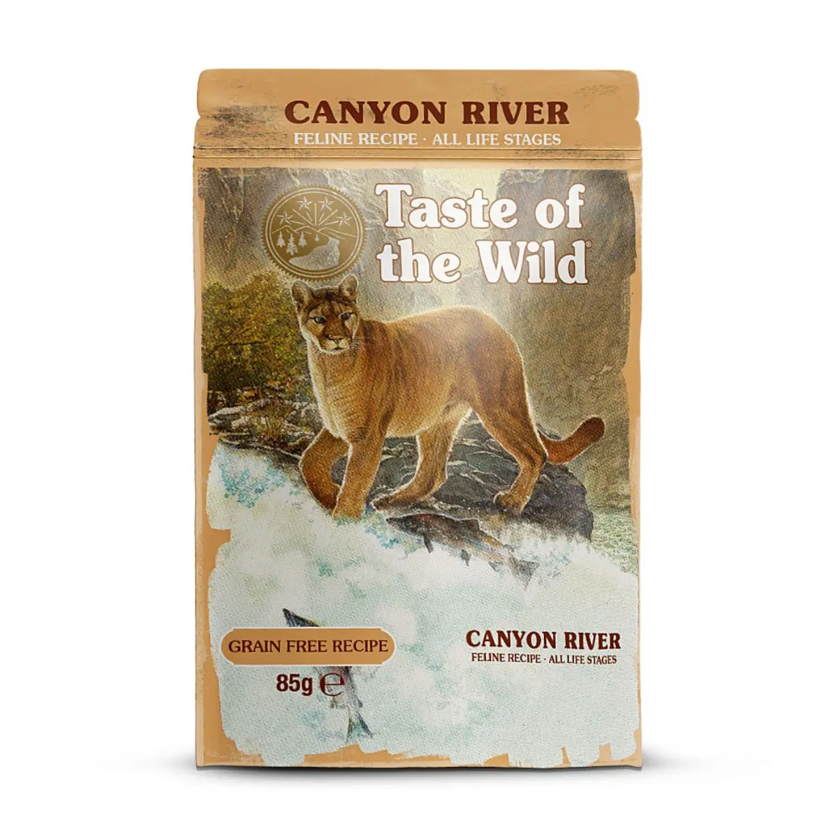 TASTE OF THE WILD Canyon River, Pastrav, plic hrana umeda fara cereale pisici, (in sos), 85g