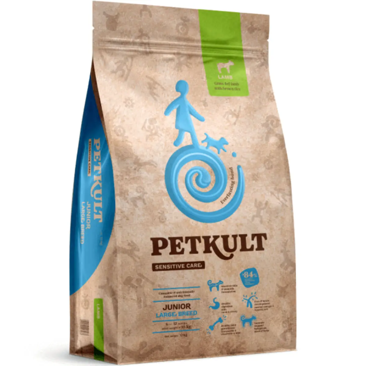 PETKULT Sensitive Care Junior Large Breed, L-XL, Miel, hrana uscata caini junior, alergii, 3kg - Image 2