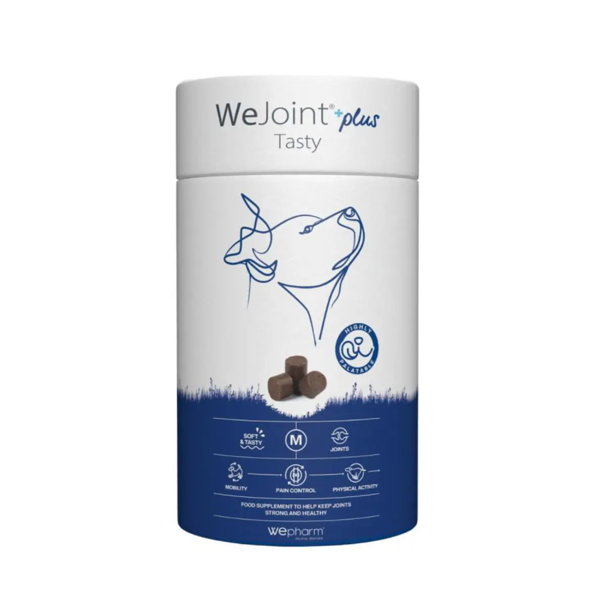 WEPHARM WeJoint Plus Tasty Medium Breeds, supliment sistem articular caini, comprimate masticabile WEPHARM WeJoint Plus Tasty Medium Breeds, M, supliment sistem articular caini, flacon, 30 comprimate masticabile - Image 2