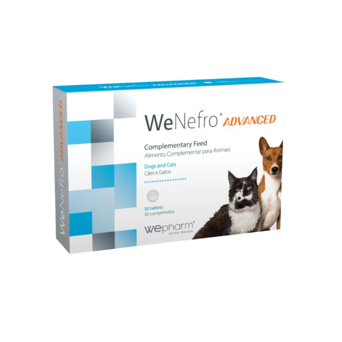 WEPHARM WeNefro Advanced, supliment sistem renal caini, comprimate WEPHARM WeNefro Advanced, XS-XL, supliment sistem renal caini si pisici, flacon, 30 comprimate