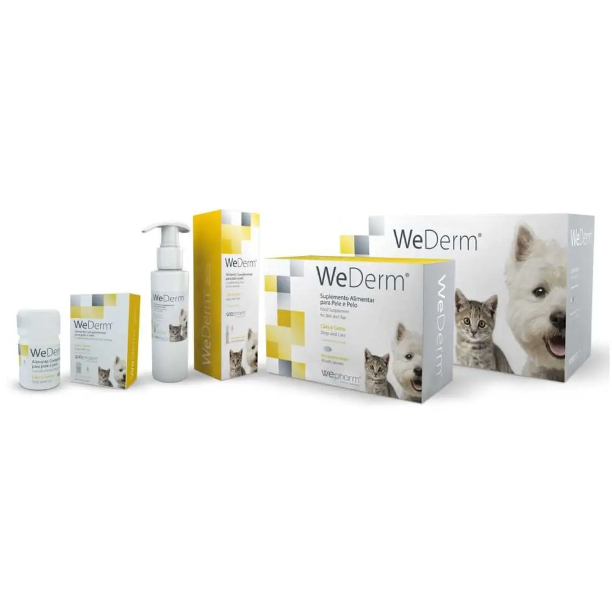 WEPHARM WeDerm, supliment piele & blana caini, suspensie orala WEPHARM WeDerm, XS-XL, supliment piele & blana caini si pisici, flacon cu aplicator, 30ml suspensie orala - Image 3