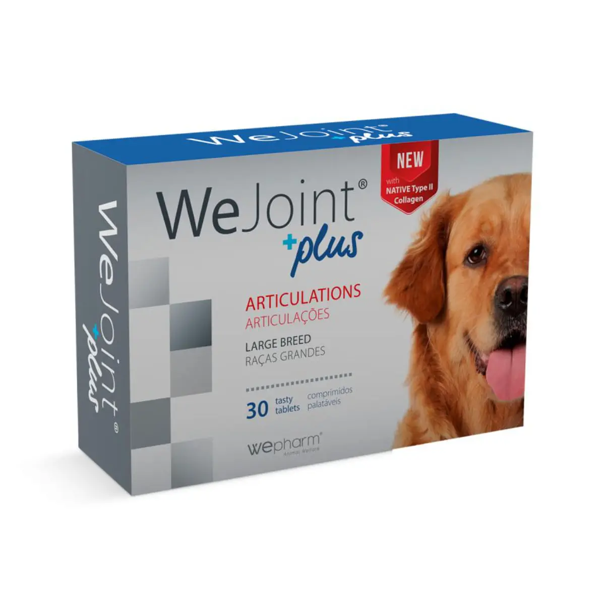 WEPHARM WeJoint Plus Large Breeds, supliment sistem articular caini, comprimate WEPHARM WeJoint Plus Large Breeds, L-XL, supliment sistem articular caini, flacon, 30 comprimate