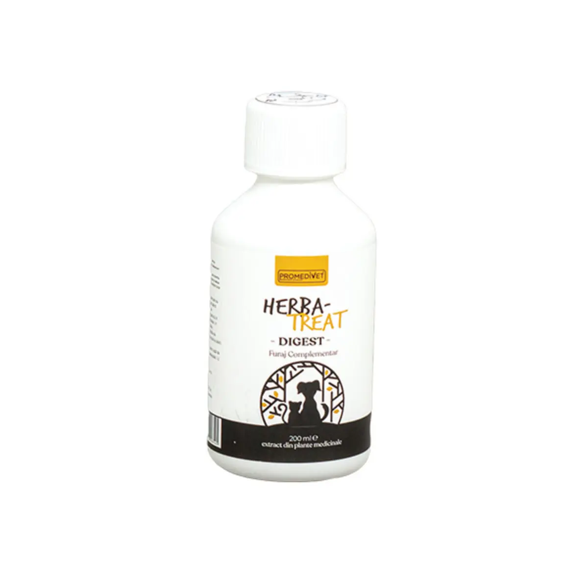 PROMEDIVET Herba-Treat Digest Hepatoprotector, supliment sistem digestiv caini, suspensie orala PROMEDIVET Herba-Treat Digest Hepatoprotector, XS-XL, supliment sistem digestiv caini si pisici, flacon, 200ml suspensie orala - Image 2