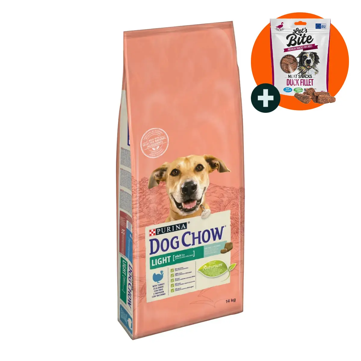 PURINA Dog Chow Adult Light, Curcan, hrana uscata caini, managementul greutatii, 14kg