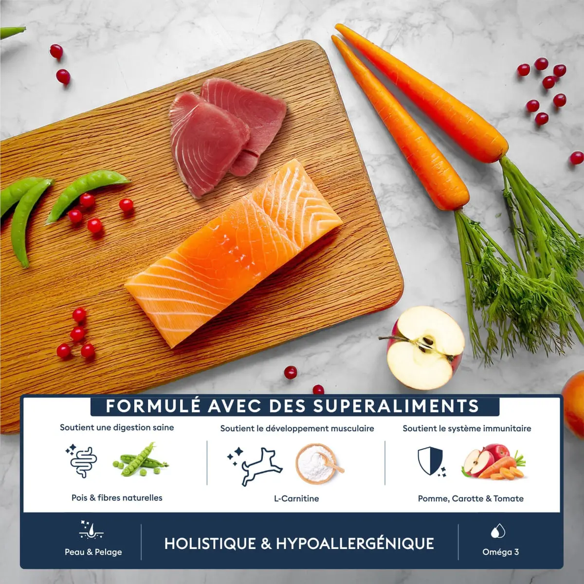 MARLY&DAN Puppy&Junior Small Breed, XS-S, Somon, hrana uscata fara cereale caini junior, 1.5kg - Image 5