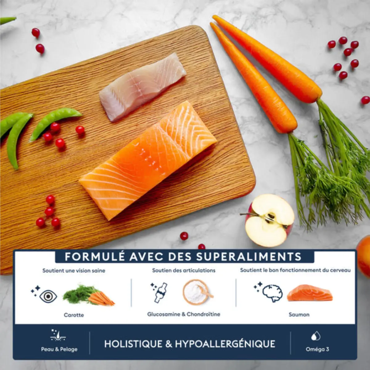 MARLY&DAN Senior Small Breed, XS-S, Somon, hrana uscata fara cereale caini senior, 1.5kg - Image 5