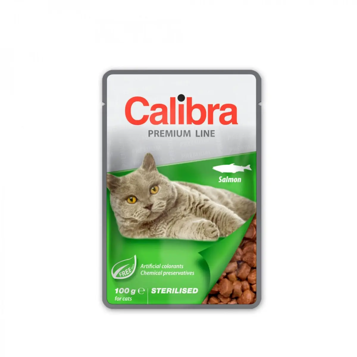 CALIBRA Premium Line Sterilised, Somon, plic hrana umeda pisici sterilizate, (in suc propriu), 100g - Image 2