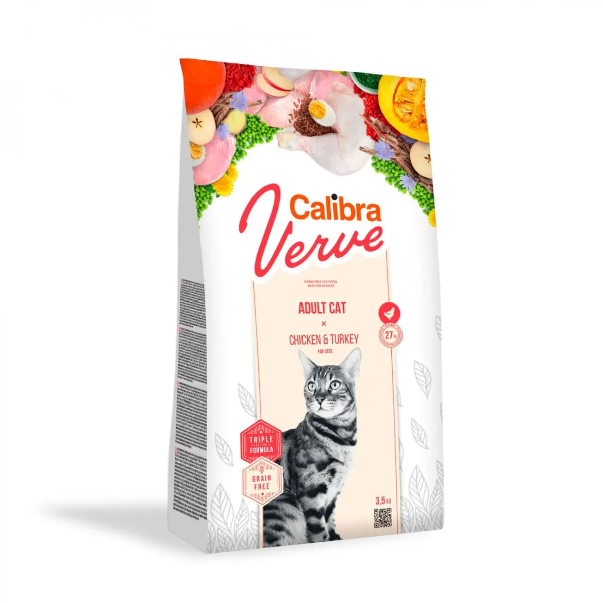 CALIBRA Verve GF, Pui si Curcan, hrana uscata fara cereale pisici, 3,5kg - Image 2