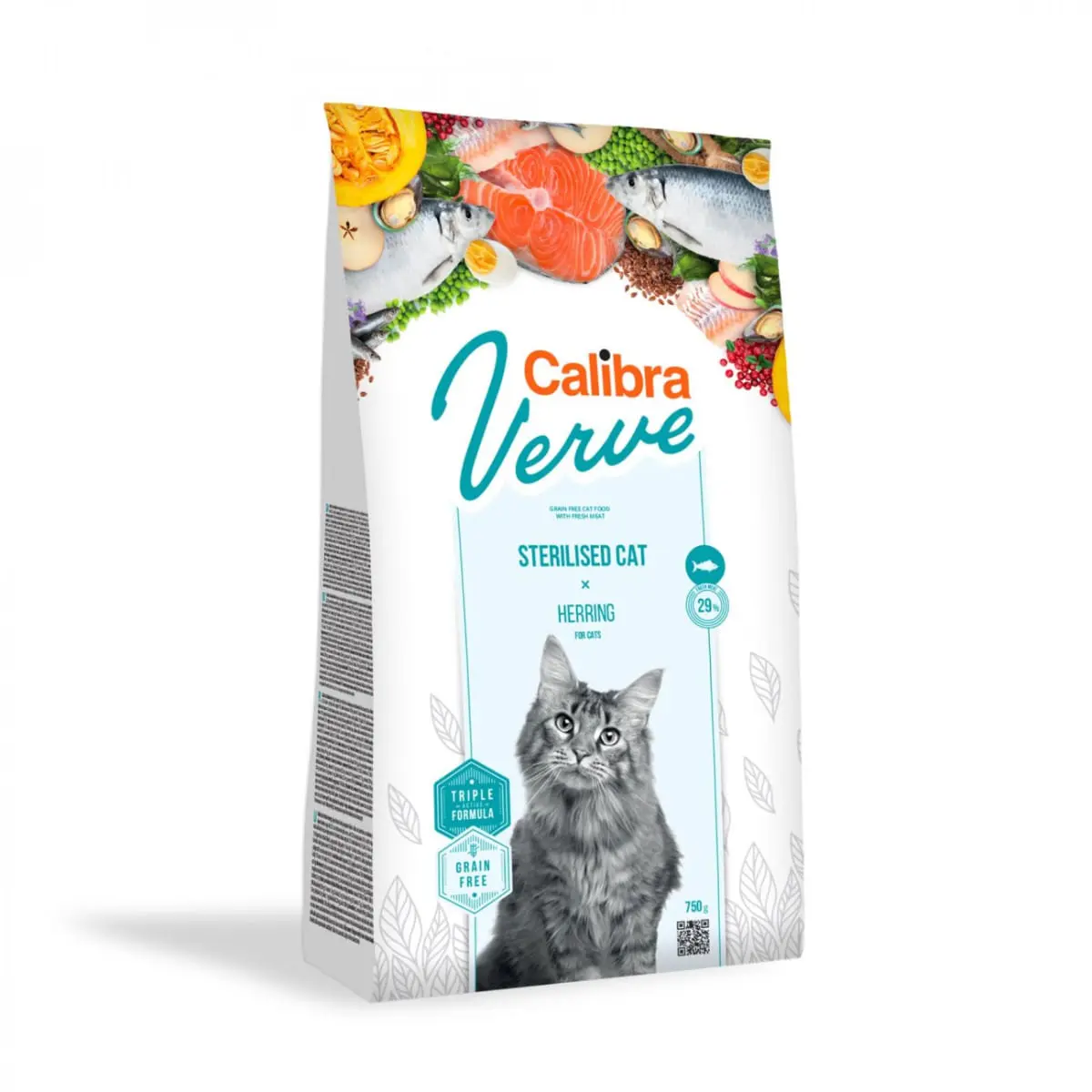 CALIBRA Verve GF Sterilised , Hering, hrana uscata fara cereale pisici sterilizate, 3,5kg