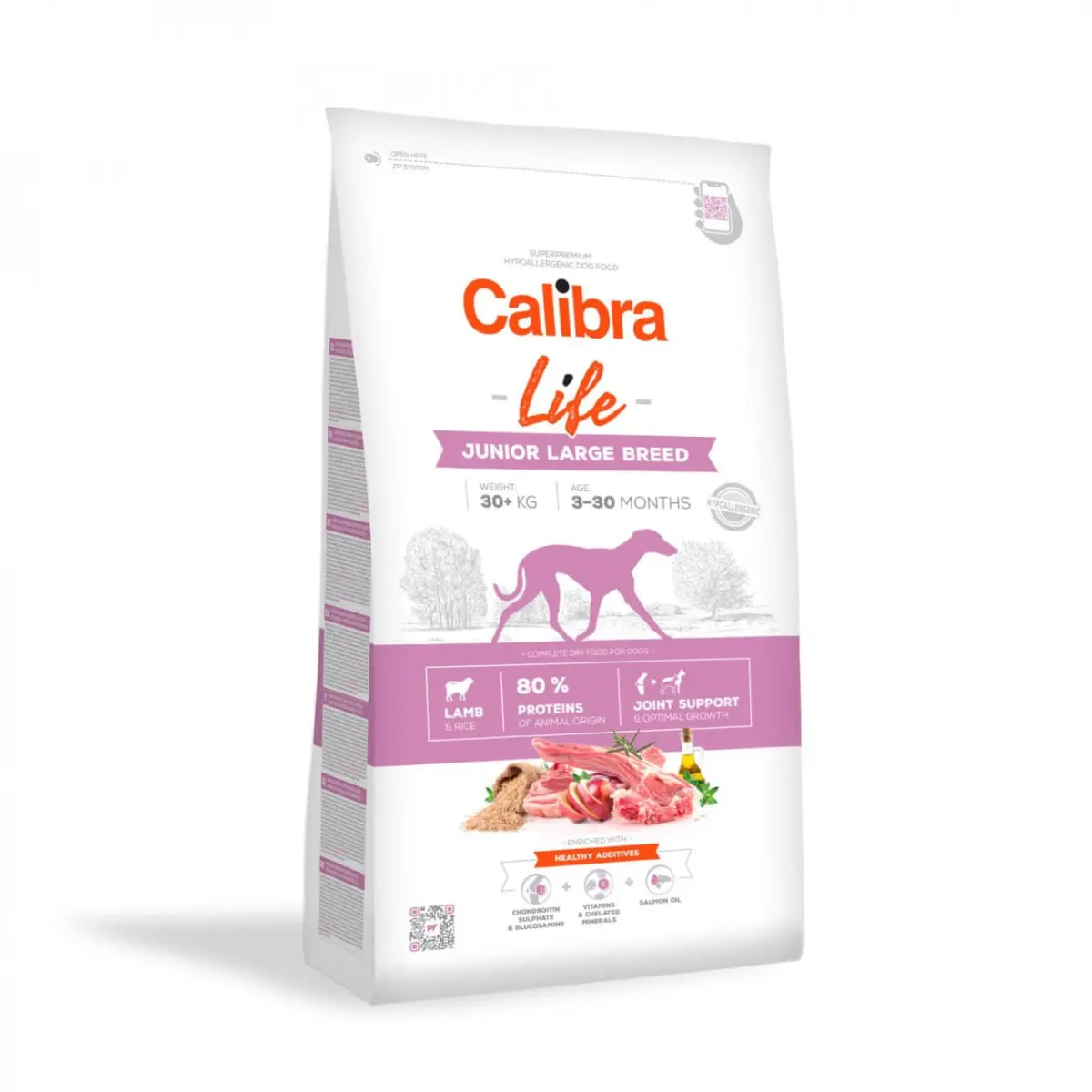 CALIBRA Life Junior Large Breed, L-XL, Miel, hrana uscata caini junior, 12kg