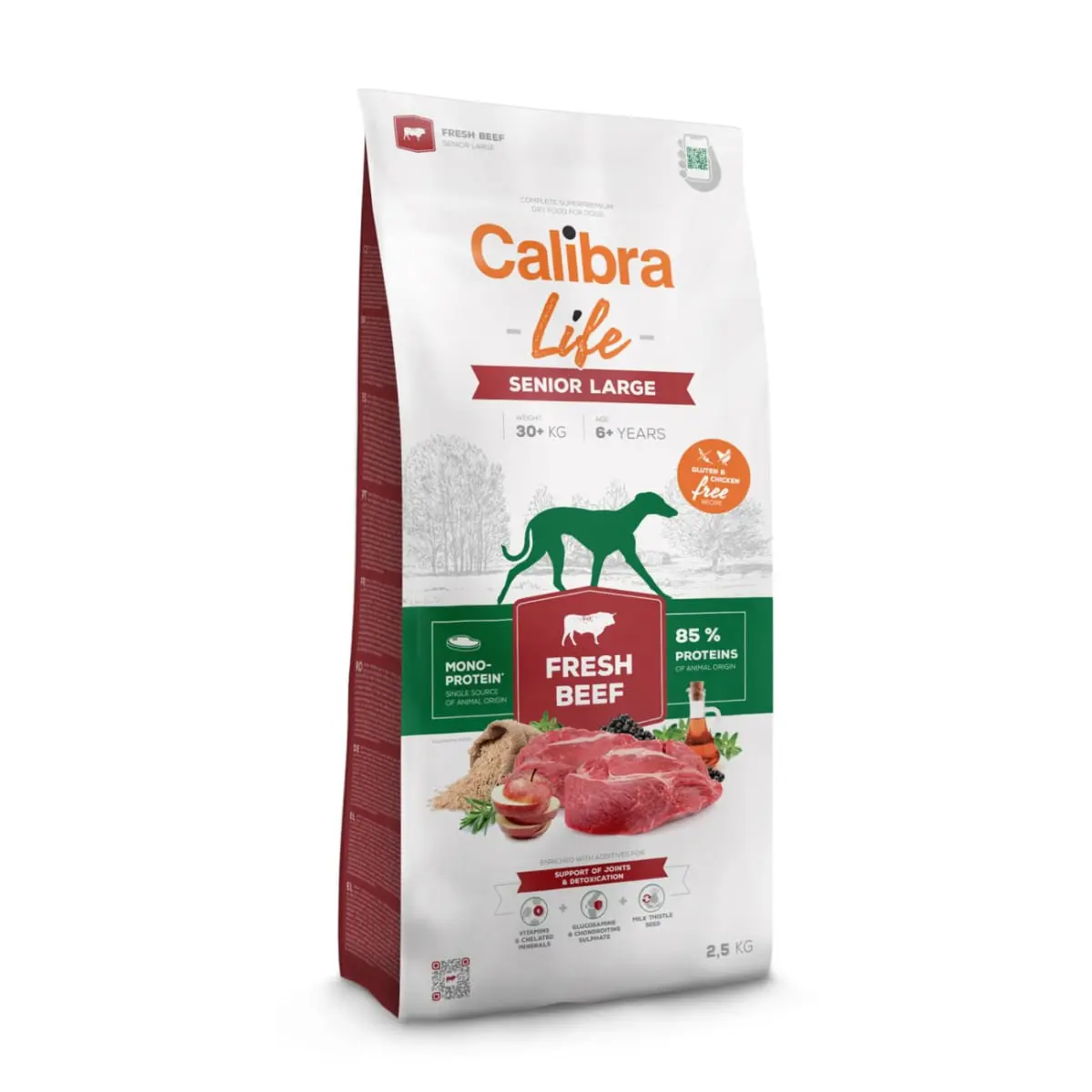 CALIBRA Life Senior Large Fresh Beef, L-XL, Vita, hrana uscata monoproteica caini senior, 12kg