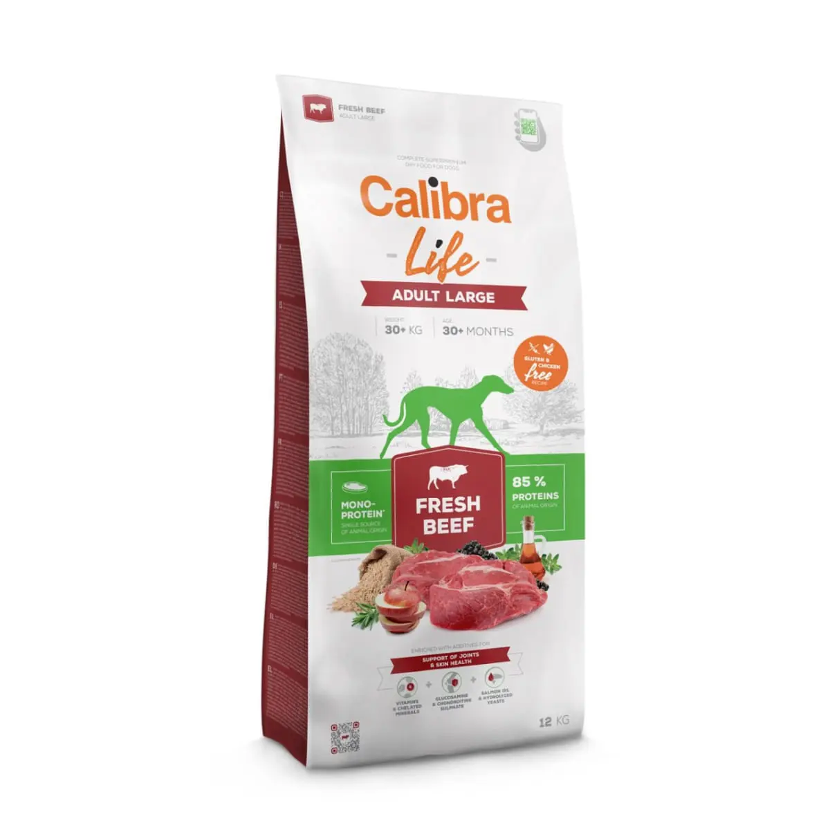 CALIBRA Life Adult Large Fresh Beef, L-XL, Vita, hrana uscata monoproteica fara cereale caini, 12kg