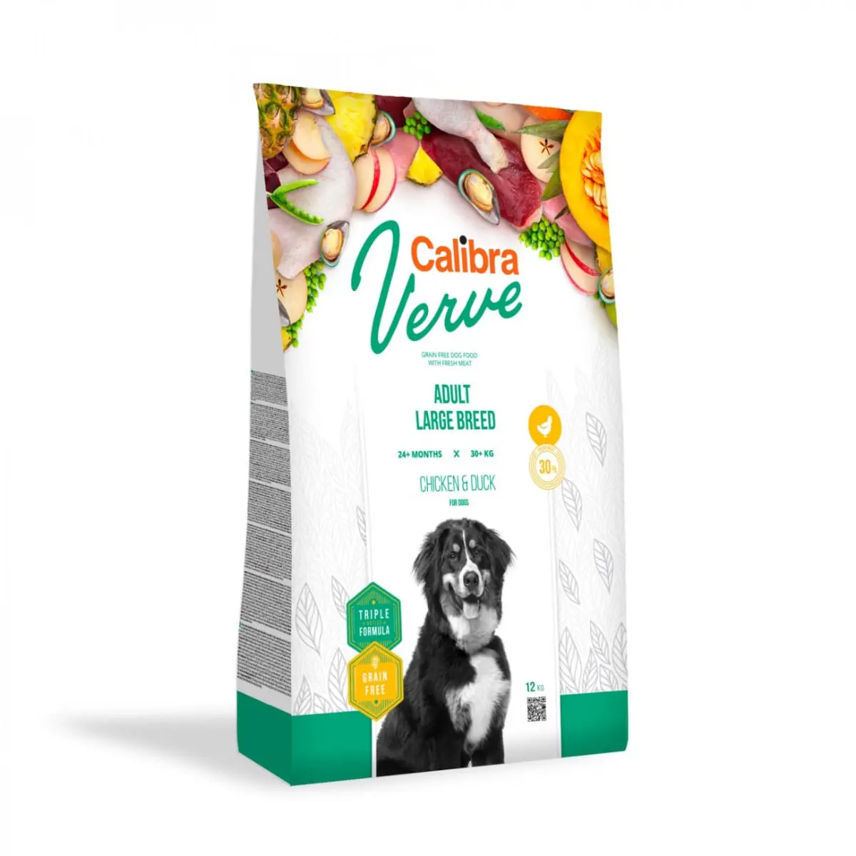 CALIBRA Verve GF Adult Large Breed, L-XL, Pui si Rata, hrana uscata fara cereale caini, 12kg - Image 2
