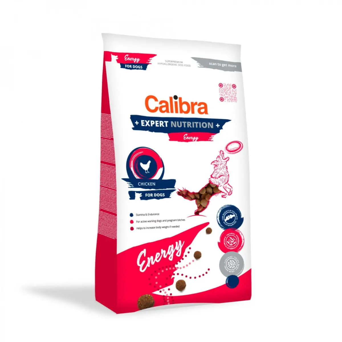 CALIBRA Expert Nutrition Energy, XS-XL, Pui, hrana uscata caini, activitate intensa, 2kg - Image 2