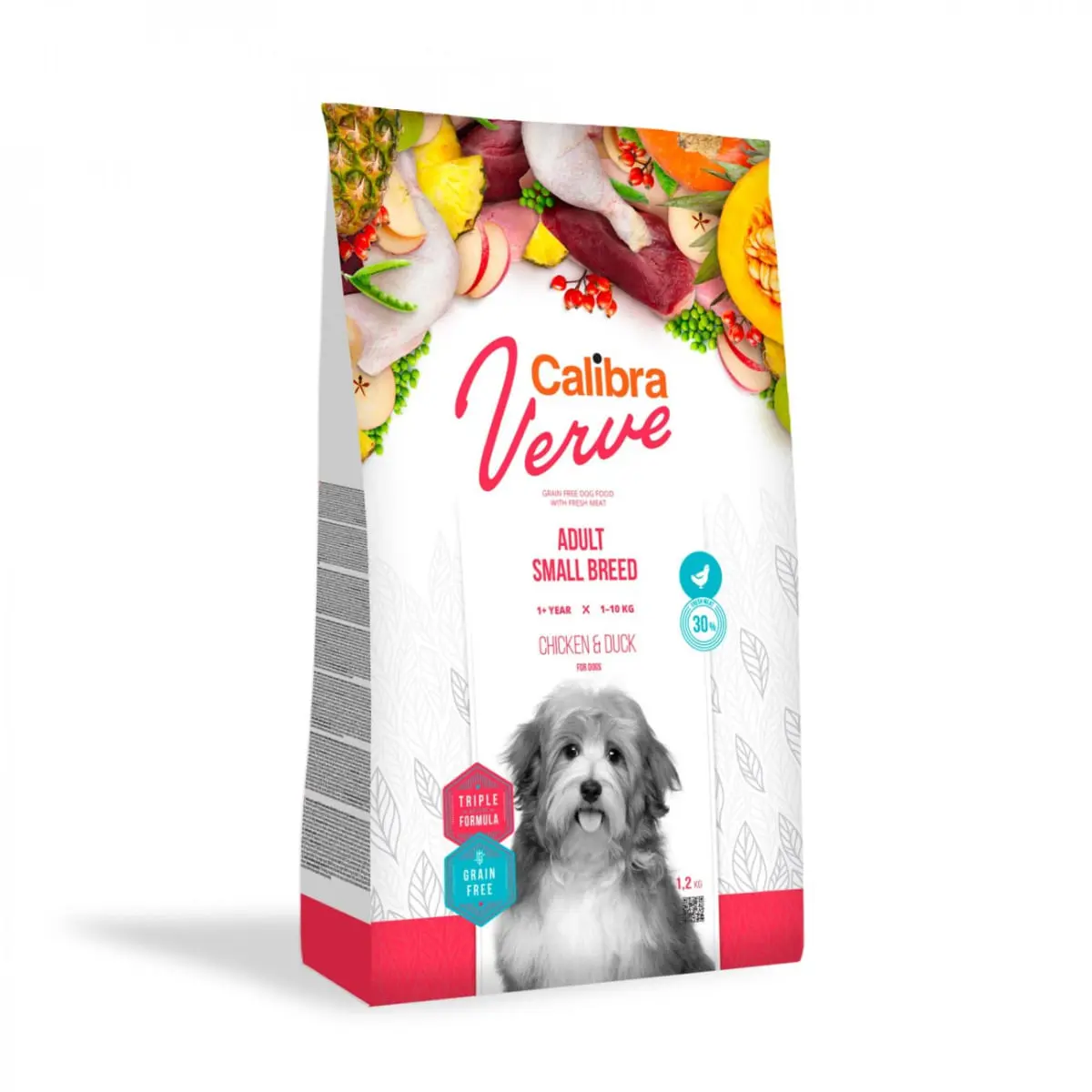 CALIBRA Verve GF Adult Small Breed, XS-S, Pui si Rata, hrana uscata fara cereale caini, 6kg