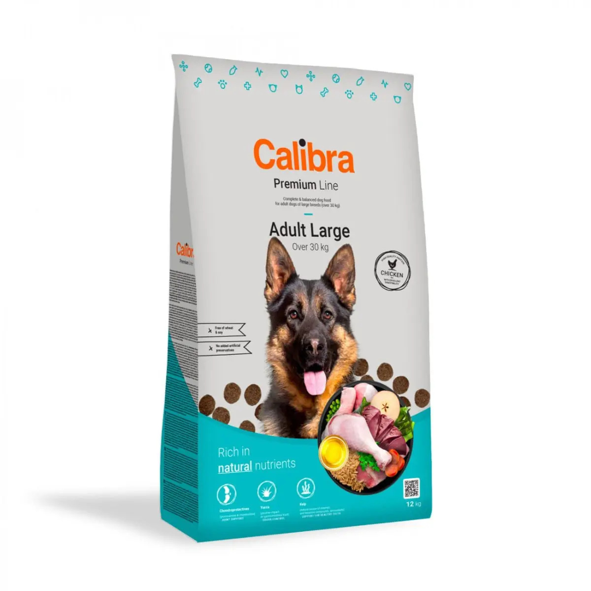 CALIBRA Premium Line Adult Large Breed, L-XL, Pui, hrana uscata caini, pachet economic, 14kg - Image 2