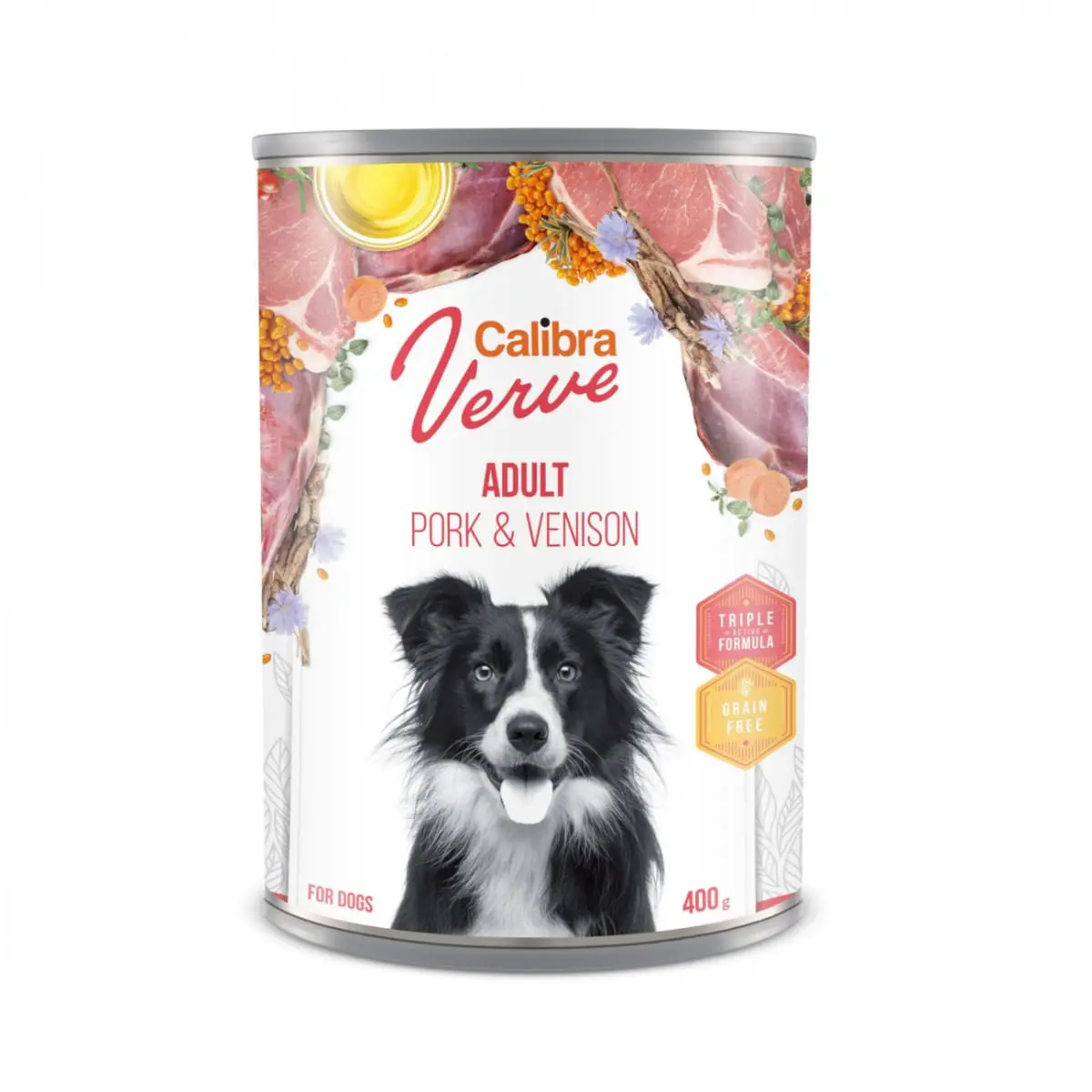 CALIBRA Verve GF, XS-XL, Porc si Vanat, conserva hrana umeda fara cereale caini, (pate), 400g