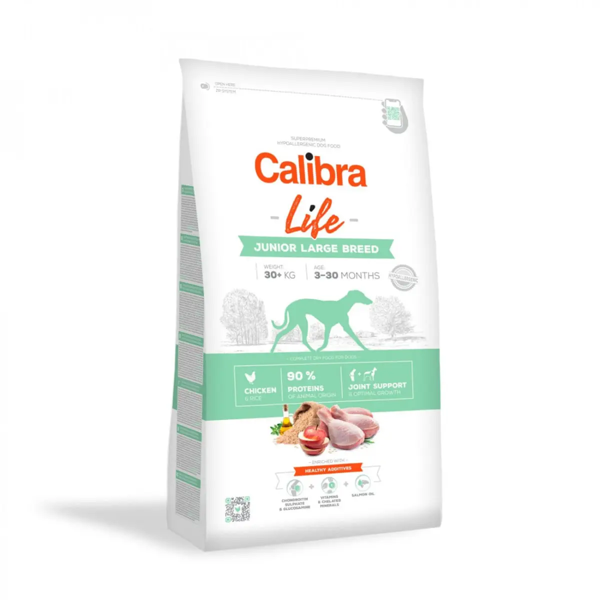 CALIBRA Life Junior Large Breed, L-XL, Pui, hrana uscata caini junior, 2.5kg