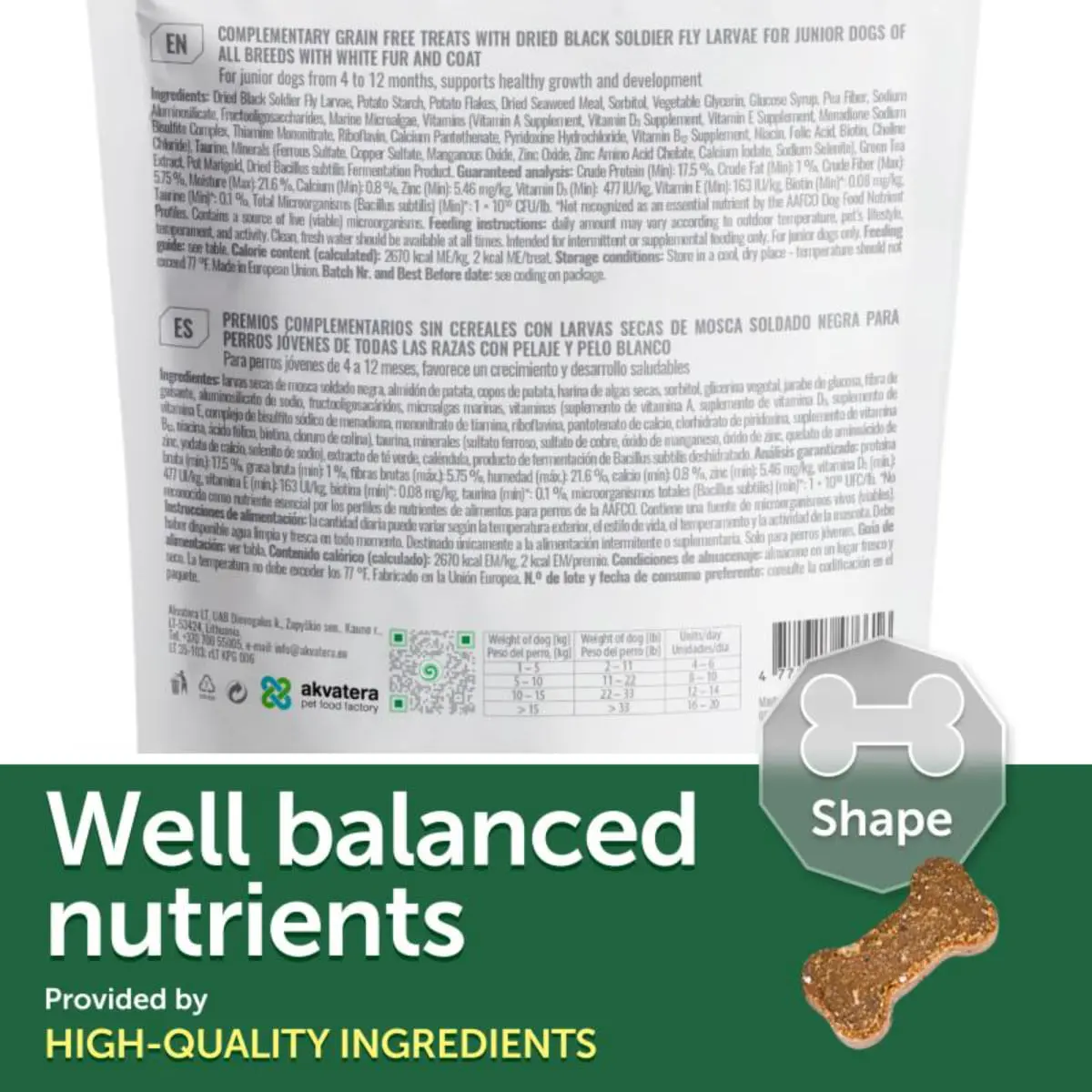 NATURES PROTECTION Superior Care Healthy Growth & Development, XS-XL, Insecte, punguta recompense functionale fara cereale caini junior, 150g - Image 8