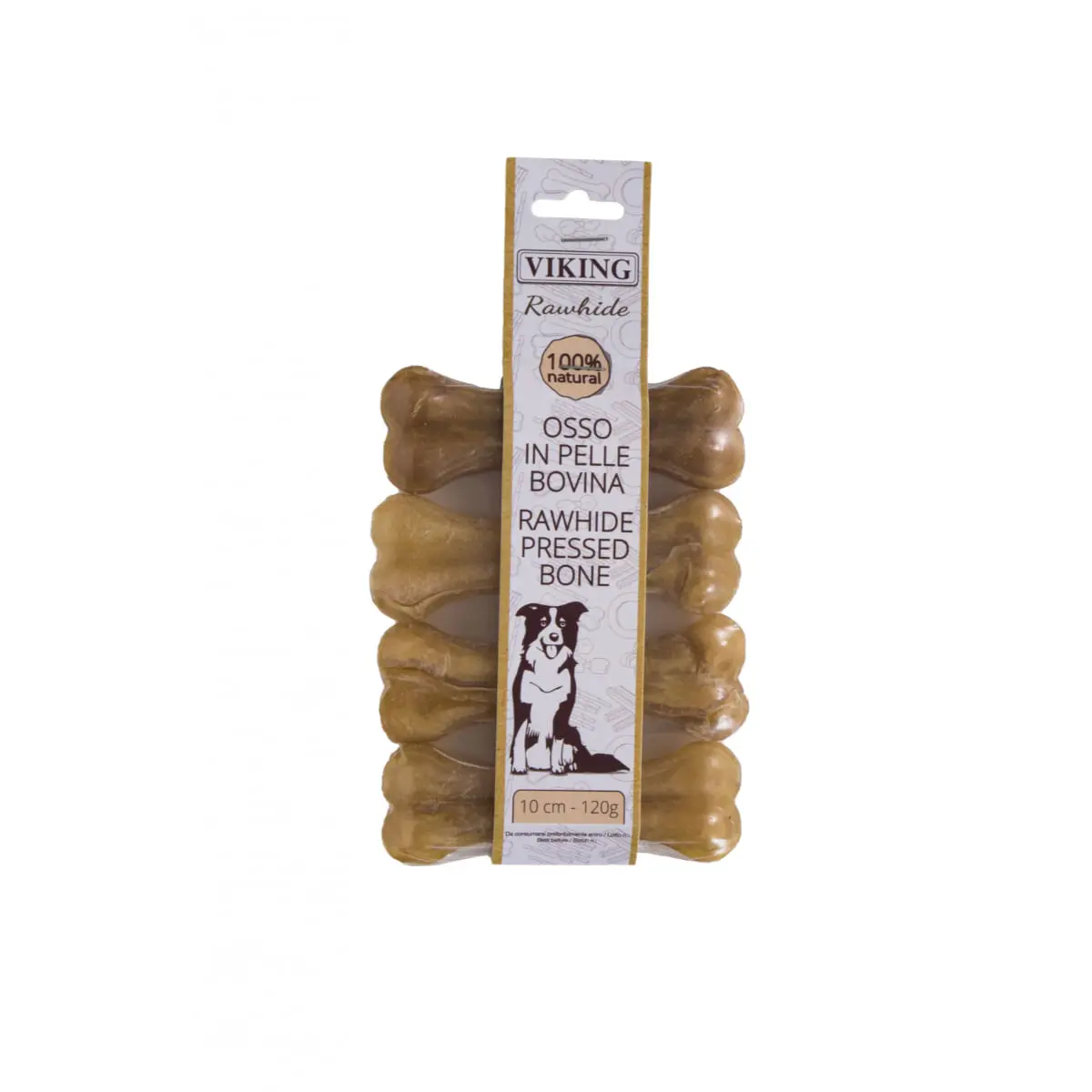 LEOPET Viking Os Piele Presata, M, Vita, punguta recompense fara cereale caini, 120g - Image 2