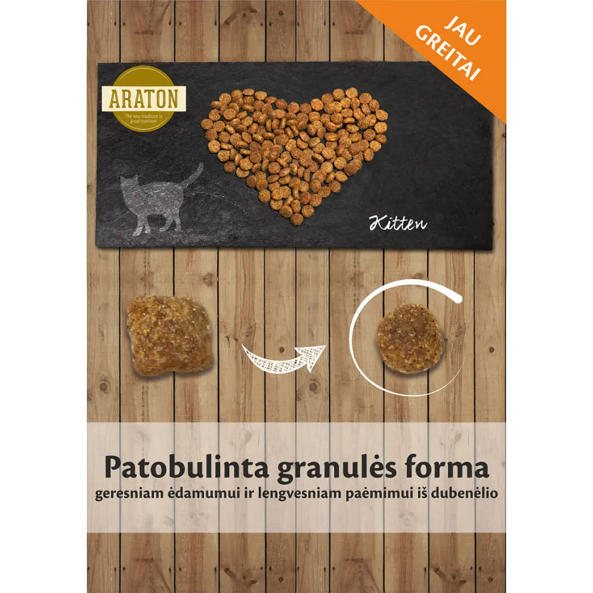 ARATON Kitten, Pui, hrana uscata pisici junior, 15kg - Image 3