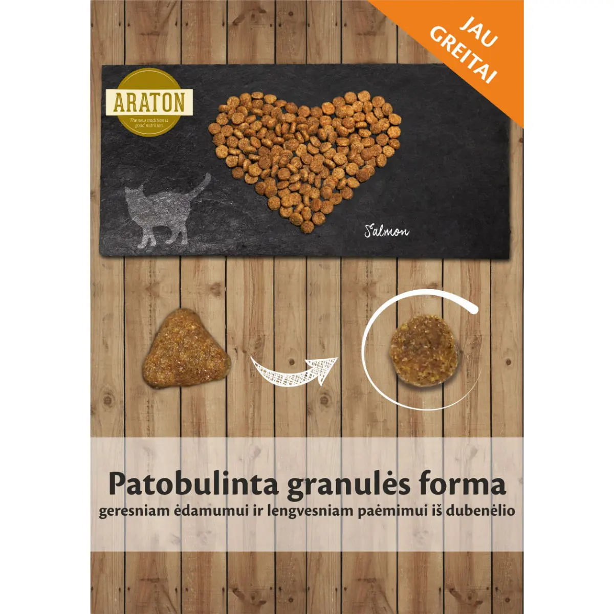 ARATON, Somon, hrana uscata pisici, 15kg - Image 3