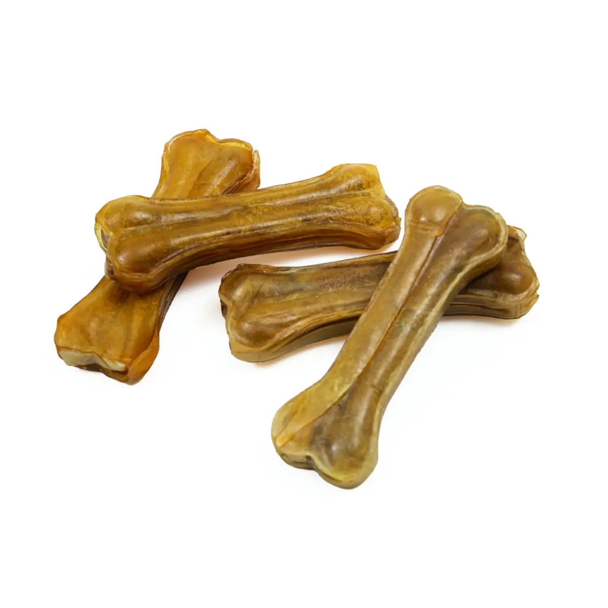 LEOPET Viking Os Piele Presata, M, Vita, punguta recompense fara cereale caini, 120g - Image 3
