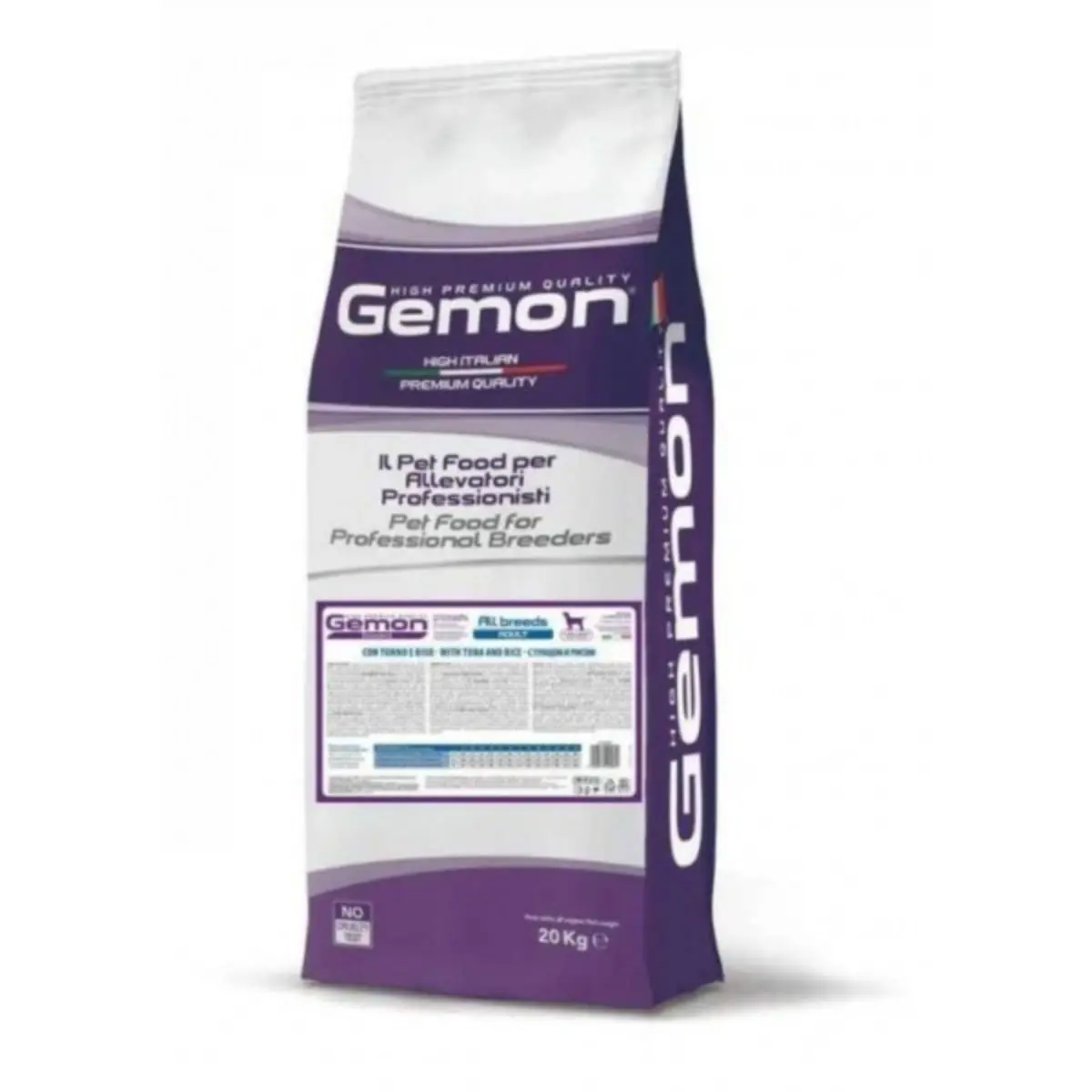 GEMON Breeders, XS-XL, Ton si Orez, hrana uscata caini, 20kg - Image 2