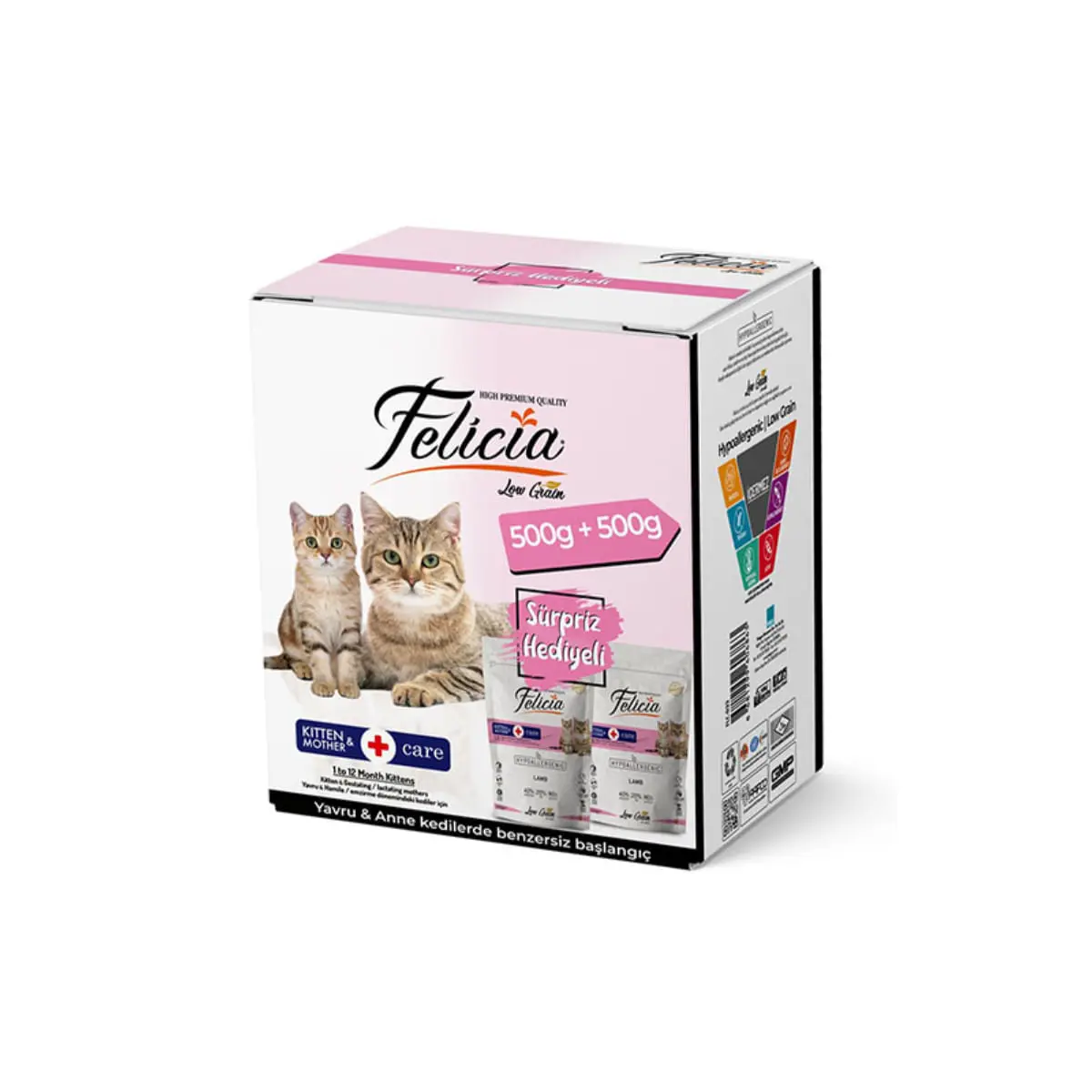 FELICIA Kitten & Mother Care, Miel, hrana uscata continut redus cereale pisici junior, 12kg - Image 4