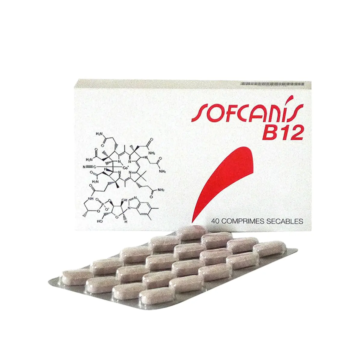 SOFCANIS B12, supliment sistem cardio-vascular caini, comprimate SOFCANIS B12, XS-XL, supliment sistem cardio-vascular caini si pisici, blister, 40 comprimate