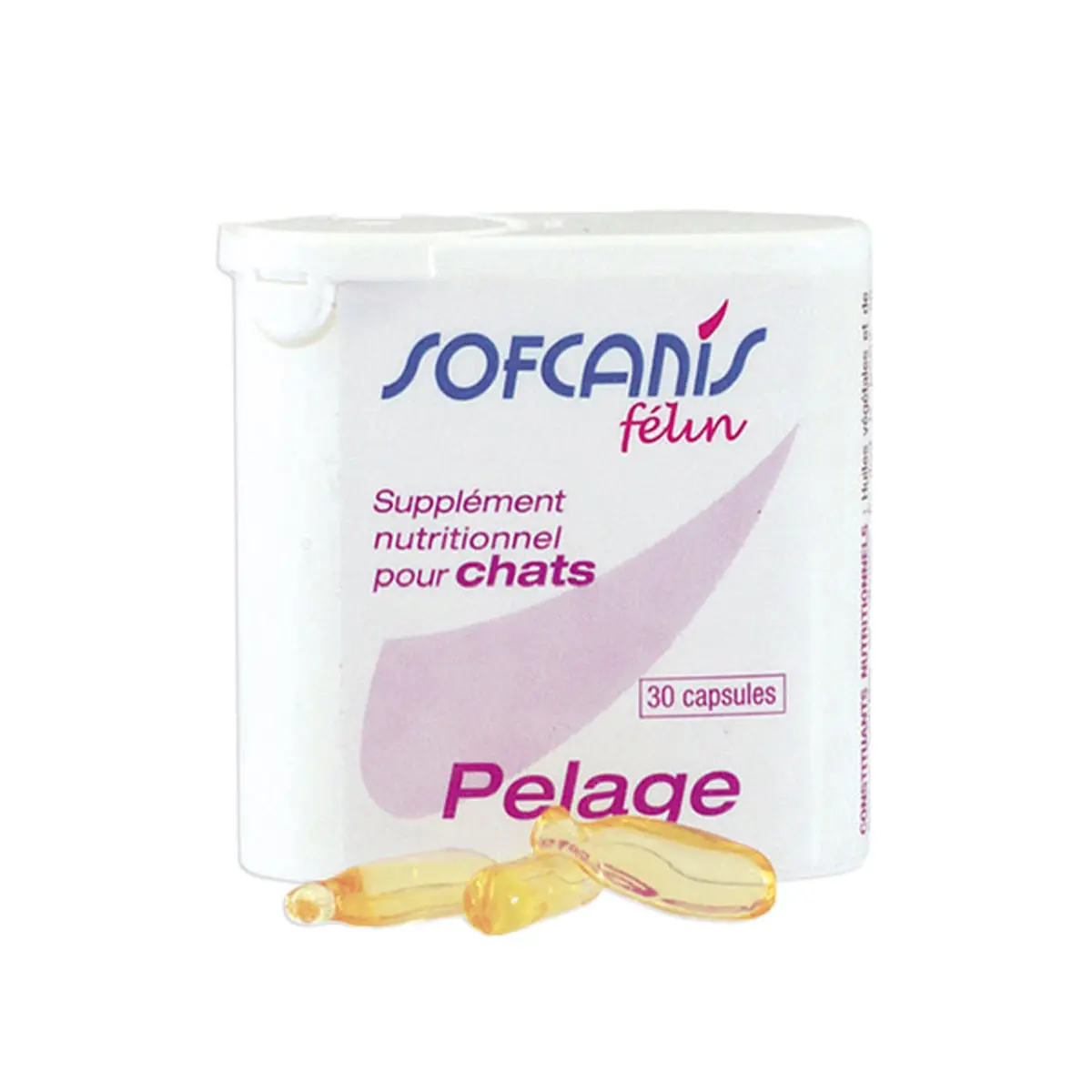 SOFCANIS Pelage, supliment piele & blana pisici, capsule SOFCANIS Pelage, supliment piele & blana pisici, flacon, 30 capsule - Image 2