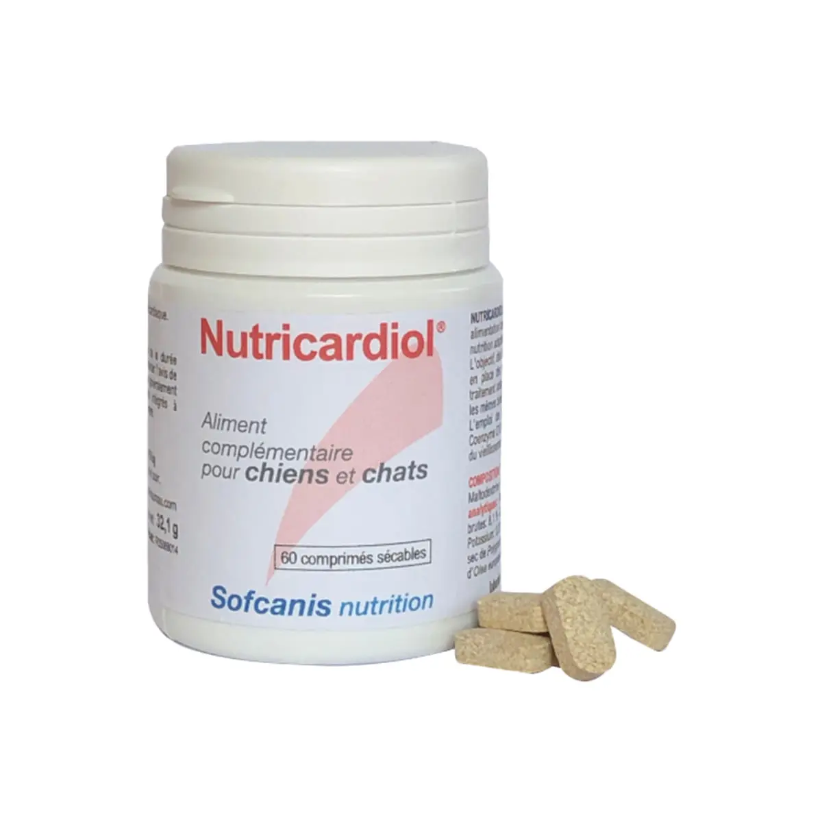 SOFCANIS Nutricardiol, supliment sistem cardio-vascular caini, comprimate SOFCANIS Nutricardiol, XS-XL, supliment sistem cardio-vascular caini si pisici, flacon, 60 comprimate - Image 2