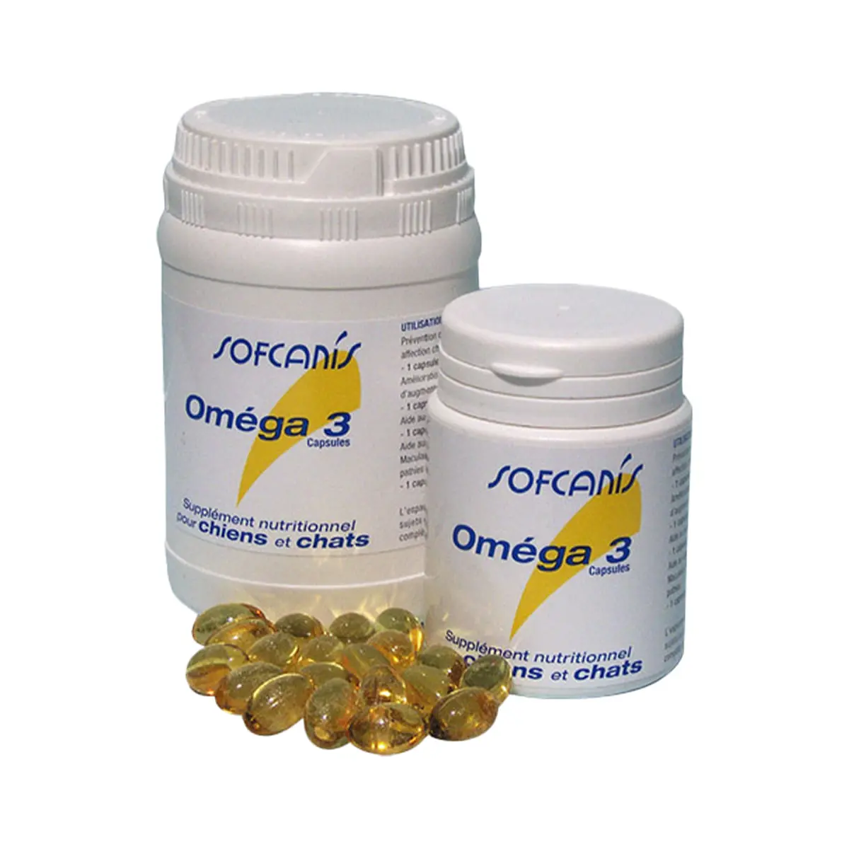 SOFCANIS Omega 3, supliment sistem cardio-vascular, convalescenta caini, capsule SOFCANIS Omega 3, XS-XL, supliment sistem cardio-vascular, convalescenta caini si pisici, flacon, 50 capsule